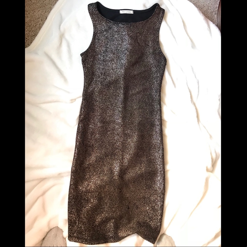 Black & Gold Sparkle Dress